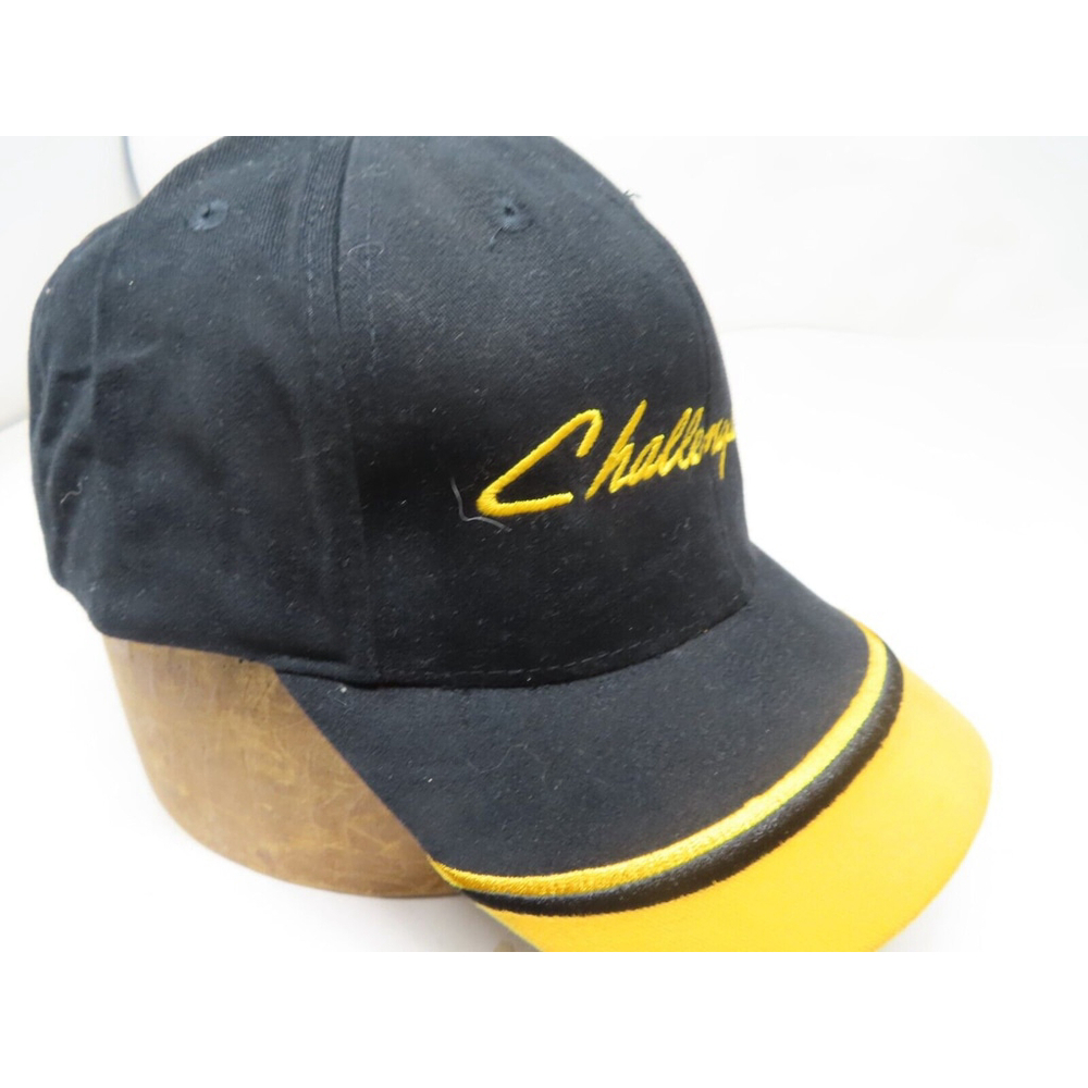 NEW Port Authority Challenger Hat Cap Adjustable Yellow Black Baseball Cap